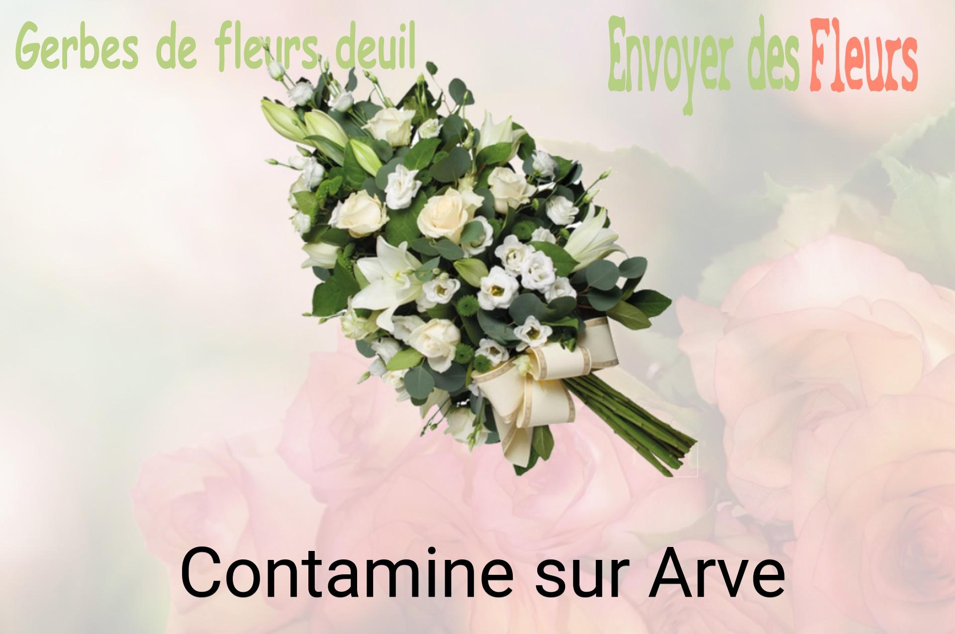 Gerbe de fleurs de deuil livrée à Contamine-sur-Arve